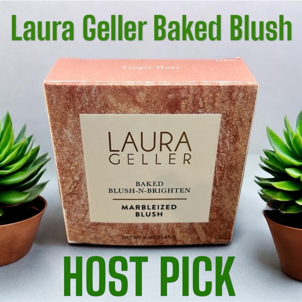 💄HP💄Laura Geller Baked Blush N Brighten Marbleized Blush Color Tropic Hues NWT